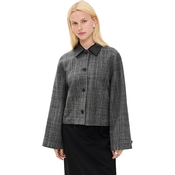Amazon.com: Theory Womens Crop Trenchcoat, Black, Small US